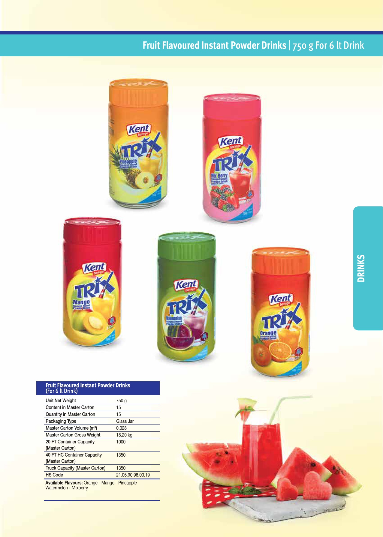 Available Flavors ORANGE MANGO PINEAPPLE WATERMELON MIXBERRY