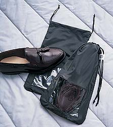 Bags made from 100% regular Recycled Cotton fabric.This shoe bag features an easy close top drawstri...