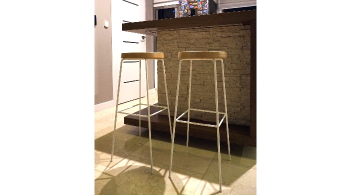 Bar stool is perfect in the dining room and the kitchen at a high table, island or windowsill. The c...