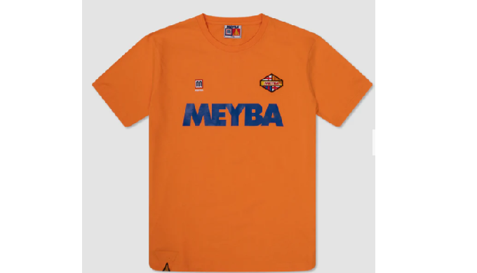 Meyba Training Tee made from 100% cotton with bold design features.