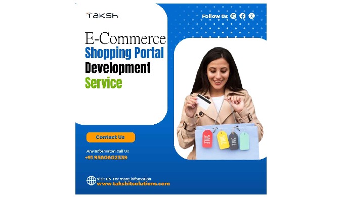 Taksh IT Solutions excels in E-Commerce Shopping Portal Development, delivering tailor-made solution...