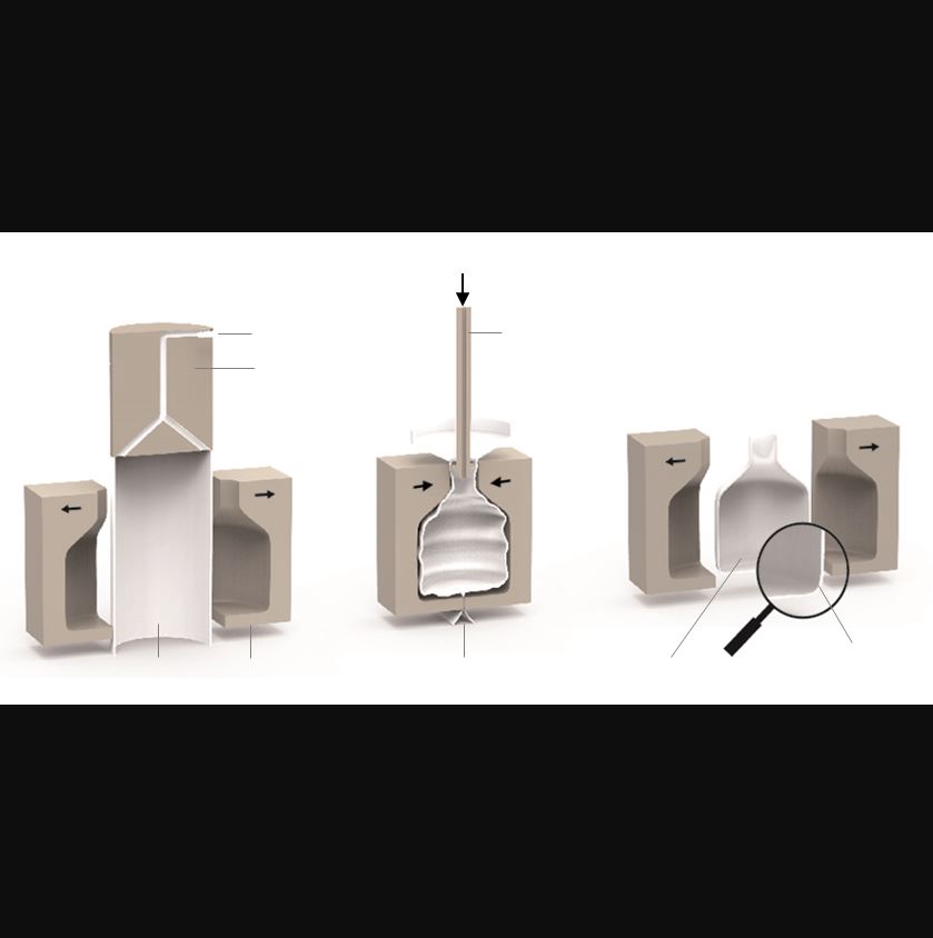 Fabrication de bouteilles et bidons en PEHD