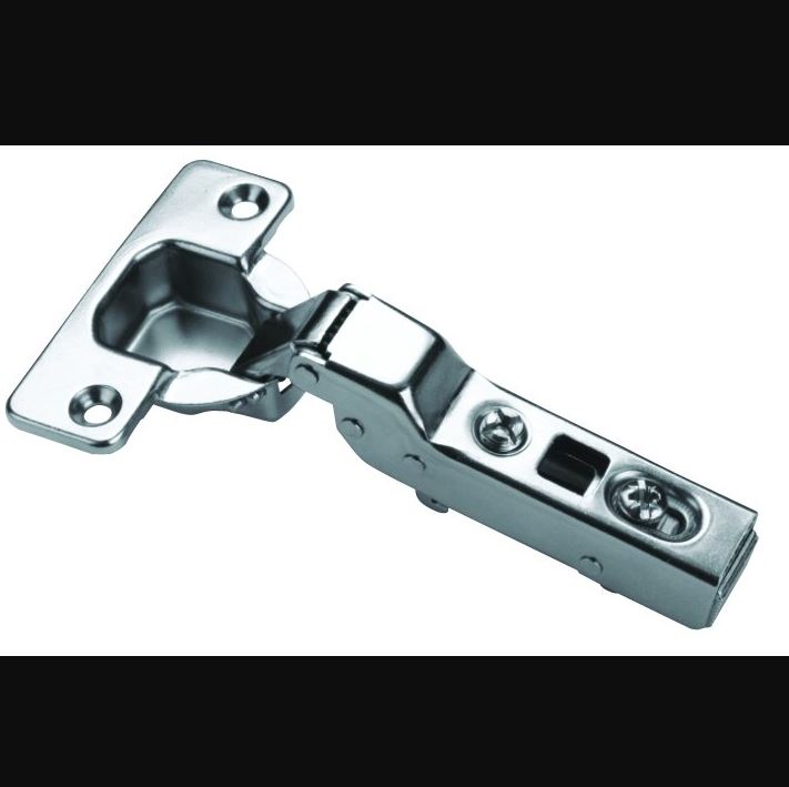 Charnière dia 35mm à clipser avec amortisseur, coude 8 mm