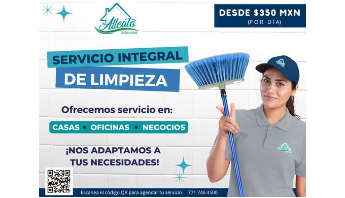 En Alleato Soluciones nos dedicamos a ofrecer servicio de limpieza hasta la comodidad de tu hogar, o...