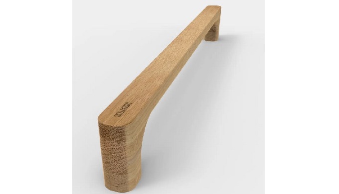 Tirador de madera de roble para puertas