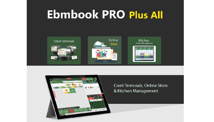 Do you need multi purpose smart software for your restaurant? Ebmbook PRO with Online Store Plus lic...