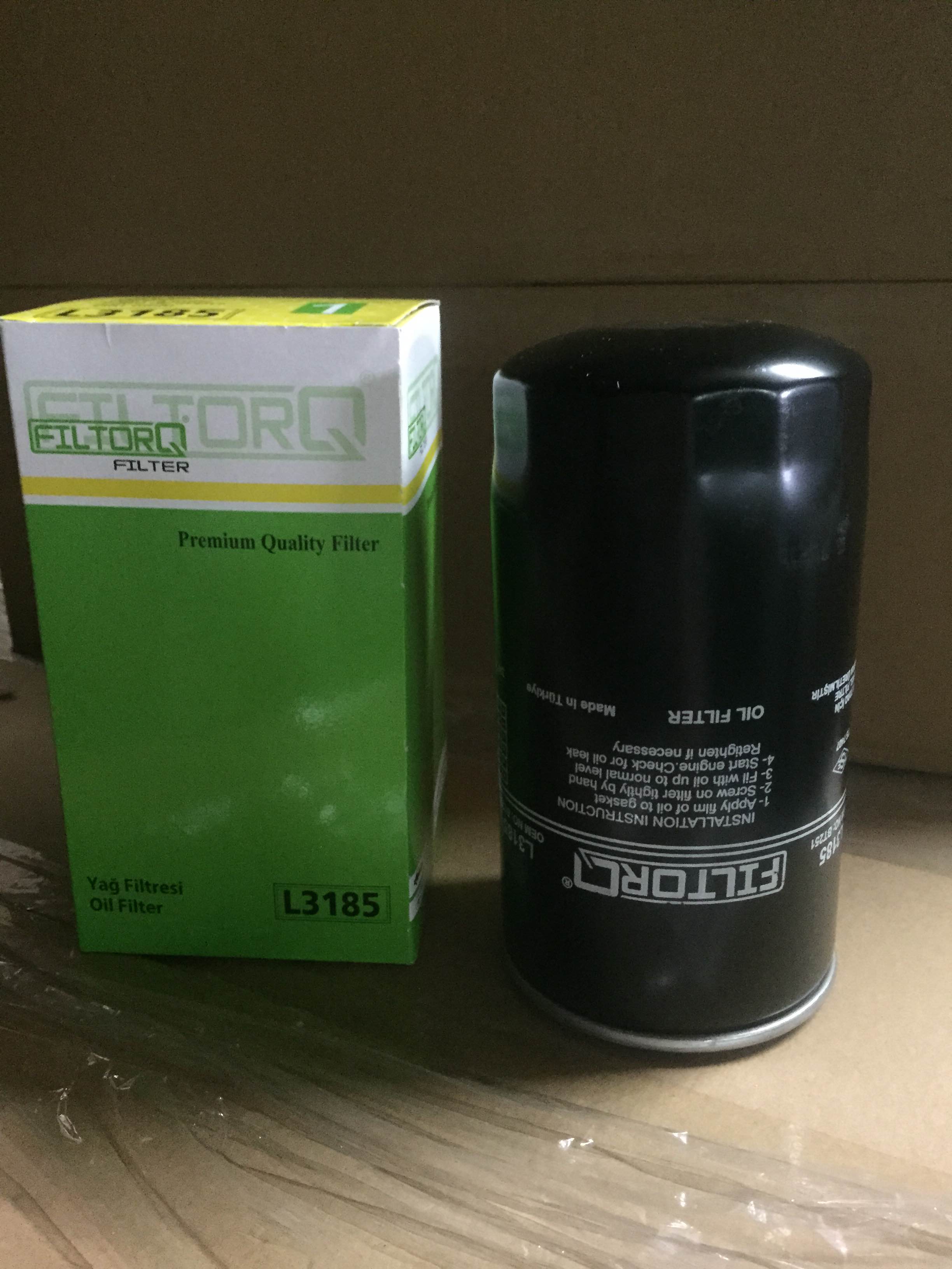 FILTORQ FILTER EŞDEĞER NO: L3185 EQUIVALENT FILTERS MANN: W950/7 MAHLE: KL5...