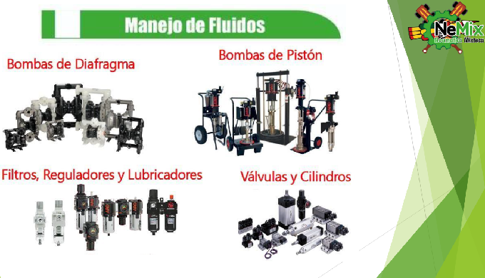 Las bombas neumáticas de diafragma están diseñadas para uso general. Pueden bombear con facilidad de...