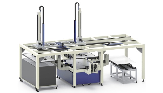 Solar panel frame and junction box separation equipment was developed to separate the aluminum attac...