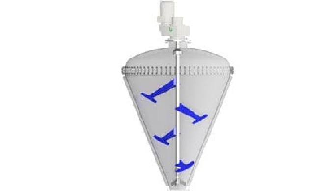 Mixing equipment for dry, wet and/or suspended solids such as agglomerates, powders, pastes, doughs