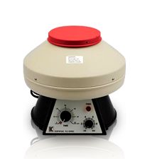 Analog centrifuge with angle rotor