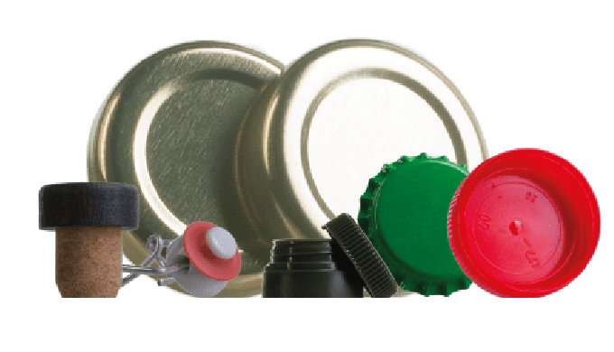 Bottle caps, different types of bottle caps.