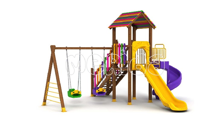 Ahşap Oyun Parkı Çam Serisi ÇOG-05