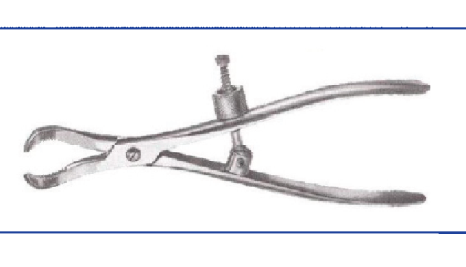 PATELLA BONE REDUCTION FORCEPS SERRATED SIZE:-19 CM 7.5