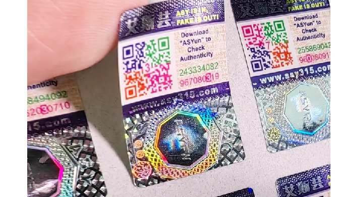 Features Easy to identify: can easily detect counterfeit by the naked eye, tools, mobile application...