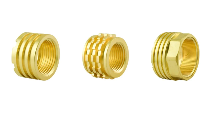 Sherence manufactures brass male and female inserts for CPVC fittings used in hot and cold water plu...