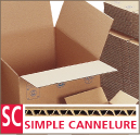 120 formats disponibles Carton caisses américaines simple cannelure LNE 1.10 à 1.30 RCV de 100 à 200...