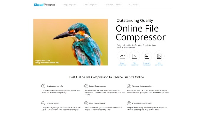 CloudPresso | Outstanding Quality Online File Compressor