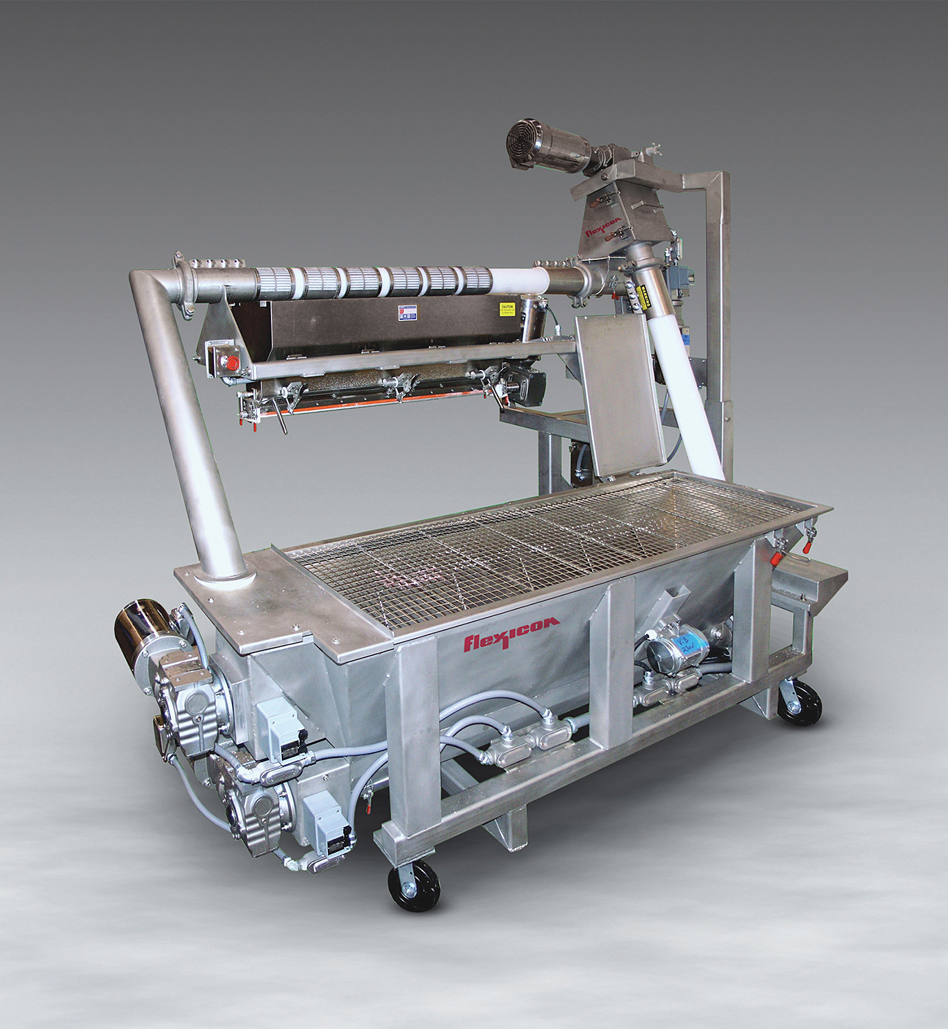 Distribute bulk coatings evenly onto food products