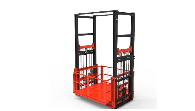 Elevate your warehouse efficiency with our Double-Rail Hydraulic Cargo Elevator, featuring a robust ...