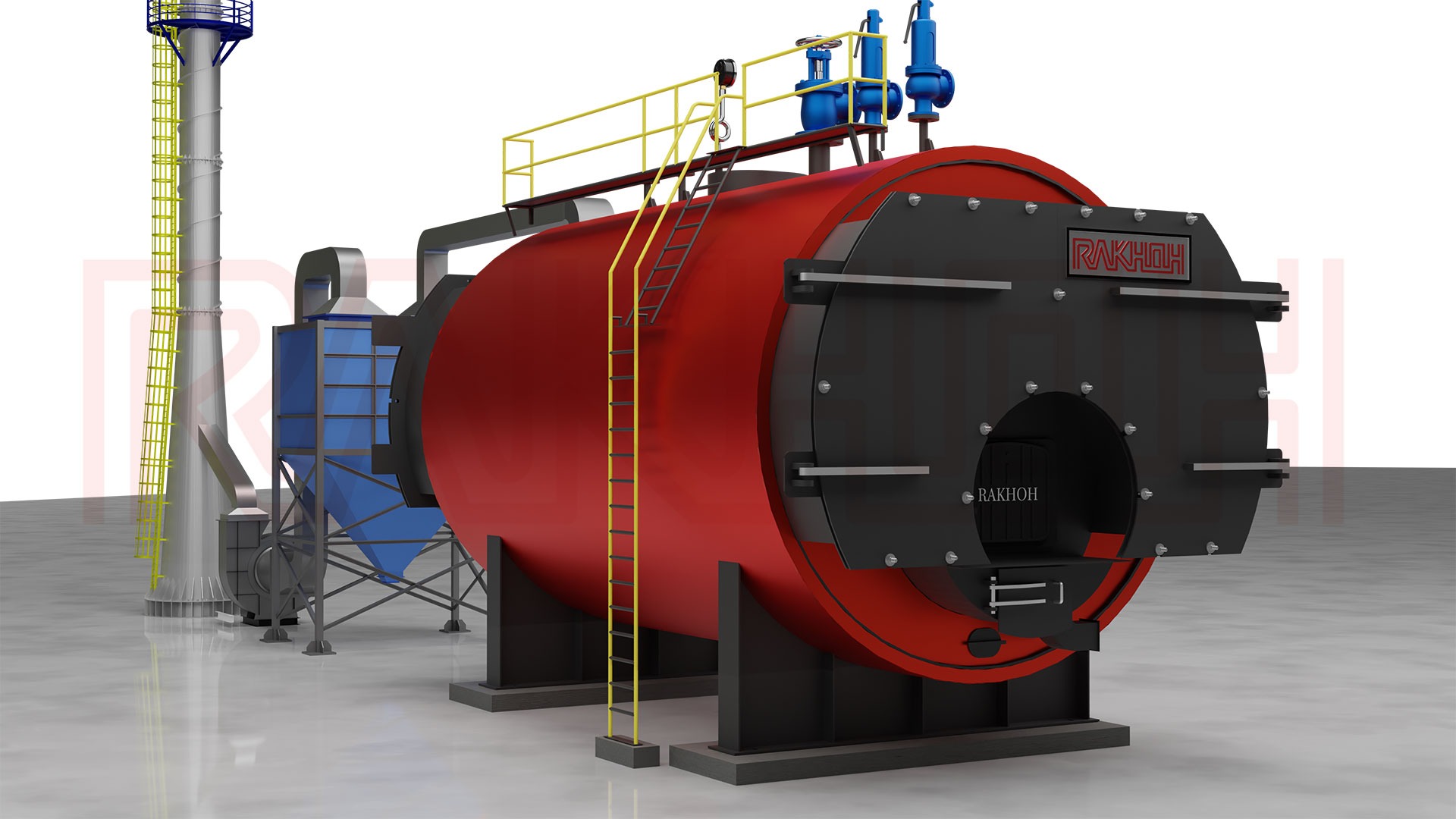 A Rakhoh waste heat recovery boiler is engineered to convert usable heat fr...