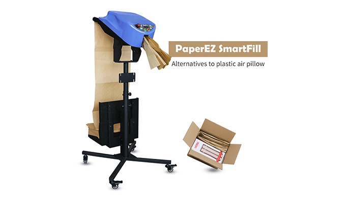 Ameson PaperEZ SmartFill Paper Void Fill Machine The paper cushion machine squeezes and folds the pa...