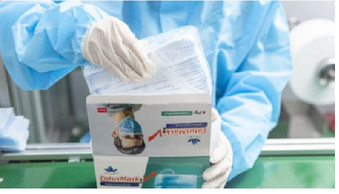 Product Description Brand: Viet Nam Color: Blue Type: Disposable Material: Non-woven fabric, Melblow...