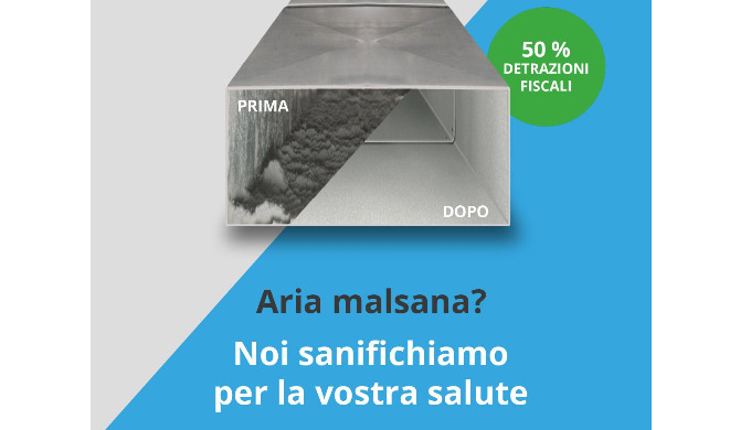 Pulizia e sanificazione canali e degli impianti di aria condizionata. Arcobaleno Multiservice ha ott...