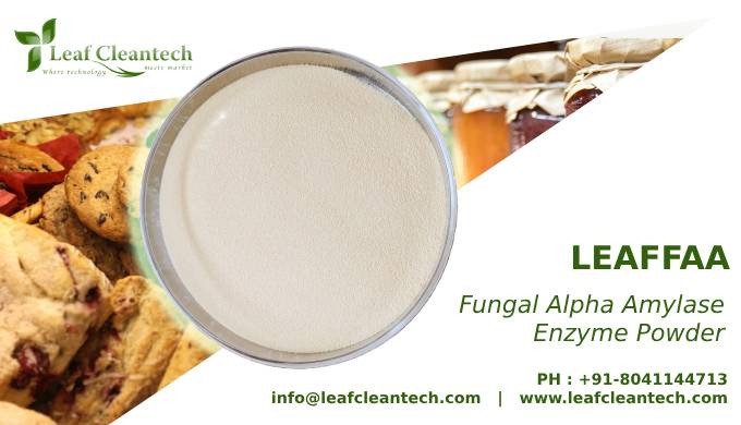 LEAFFAA is enzyme is an alpha-amylase produced by a selected strain of Aspergillus sp. It is charact...