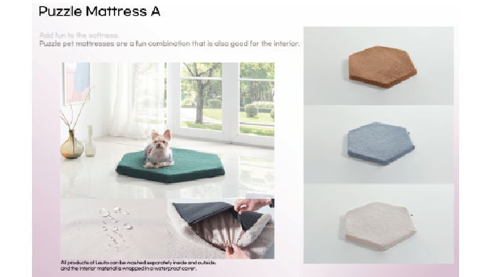 Add fun to the softness Puzzle mattress with 100% polyester fabric, which is durable and flexible, m...