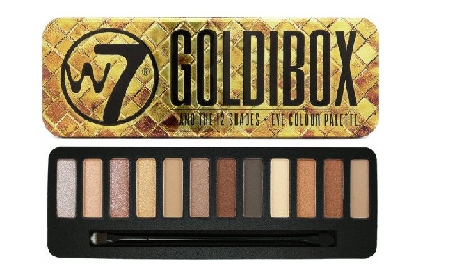 La paleta de sombras Goldibox de W7 permite gran cantidad de combinaciones gracias a su combinación ...