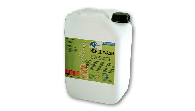 DETERGENTE MONOCOMPONENTE CONCENTRATO PER LAVAGGIO A NEBULIZZAZIONE DI CAMPER E CARAVAN NEBUL WASH E...