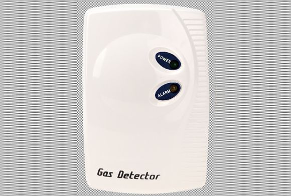 When the gas leaks, the alarm goes off.