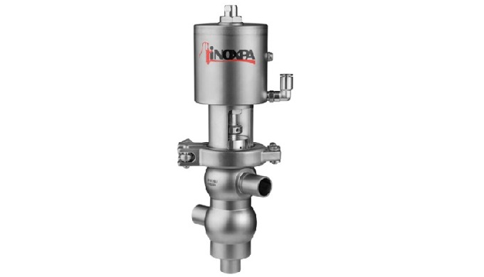 INNOVA Mini K Aseptic single-seat divert valve from Inoxpa The INNOVA Mini K Aseptic single-seat div...