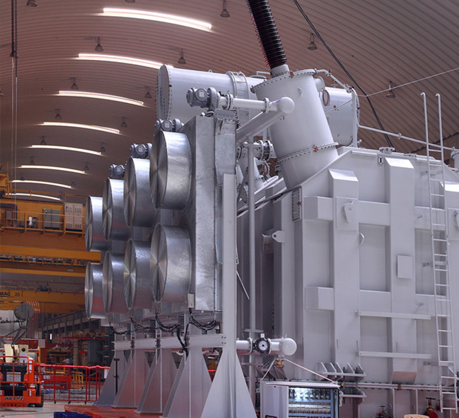 Power Transformers efficiently step up or step down voltage levels in electrical power transmission ...