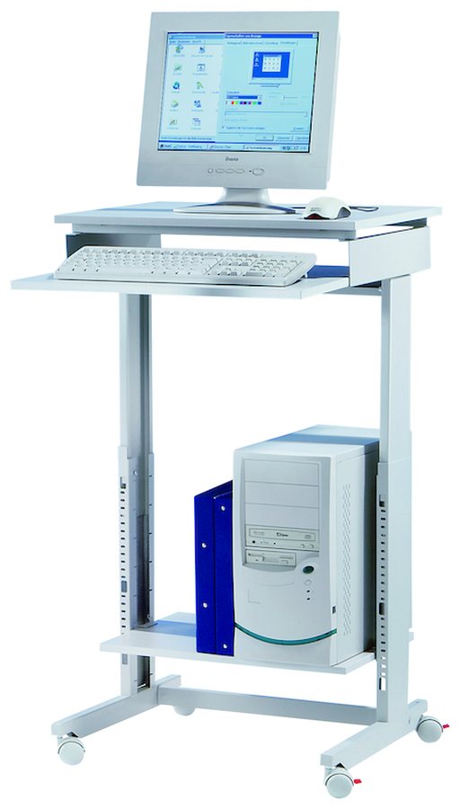 Sitzend oder stehend arbeiten Höhenverstellbar von 720 – 1100 mm Gestell aus stabilen Stahlprofilen....