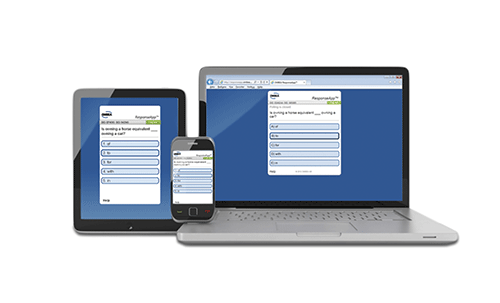 Notre outil de vote par internet ResponseApp vous permet d'utiliser vos propres appareils de communi...