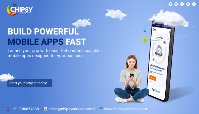 Chipsy Information Technology Services Pvt. Ltd. specializes in custom mobile app development, deliv...