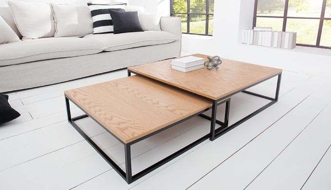 White/oak Samantha design coffee table
