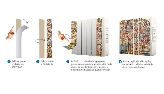 Es el nuevo sistema EASYPLAY que se aplican de forma sencilla a tu radiador FARHO, con la imagen que...