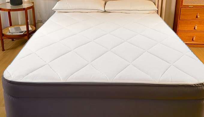 Sleep in supreme, bed-like comfort on the Beautyrest silver 20 inches Cushion Aire Quilted Pillow To...