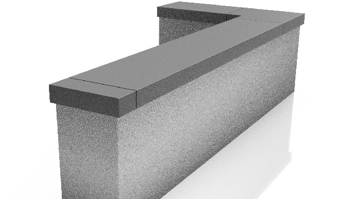 Secret fix marine grade aluminium wall coping systems. Coated with external grade architectural poly...