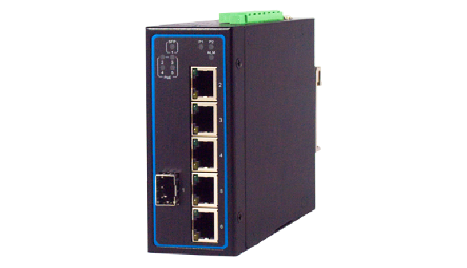 Industrial 6-Port Unmanaged Gigabit Switch with SFP Uplinks, ATEX and EN50155/ EN50121-4 certified, ...