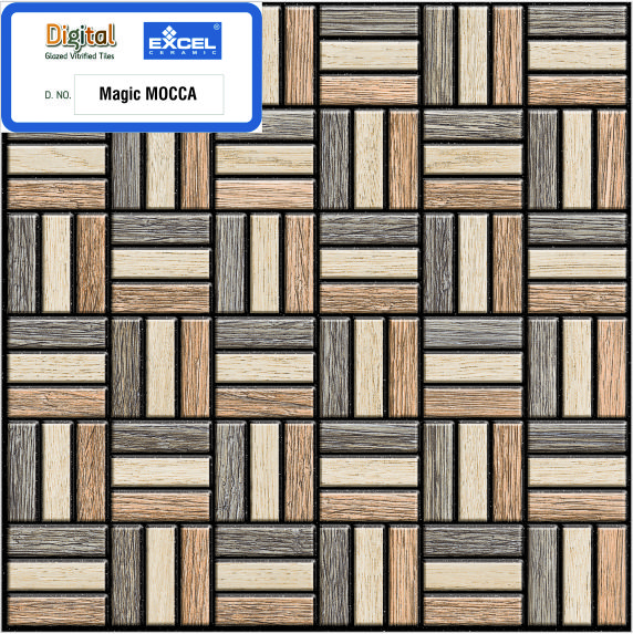 Digital Glazed Vitrified Parking Tiles 300 x 300 MM