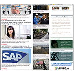 Edition de (la vie éco.), hebdomadaire d'informations économiques, travaux de photocomposition