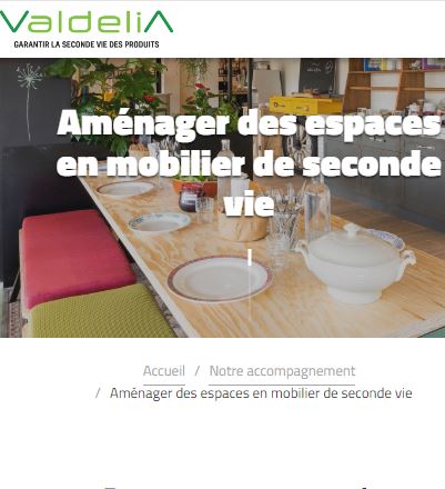 Aménagement des espaces en mobilier de seconde vie