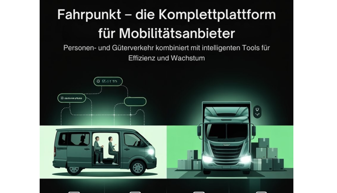 Fahrpunkt ist eine digitale Vermittlungsplattform für Transport- und Mobilitätsdienstleistungen. Übe...