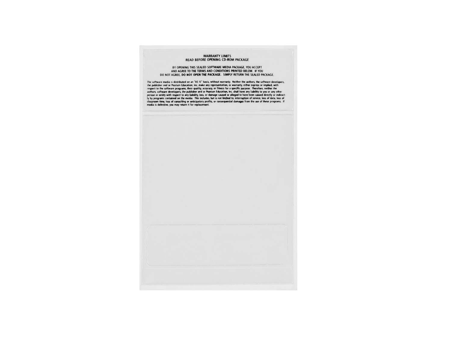 5-5/16 x 8 Adhesive CD sleeve
