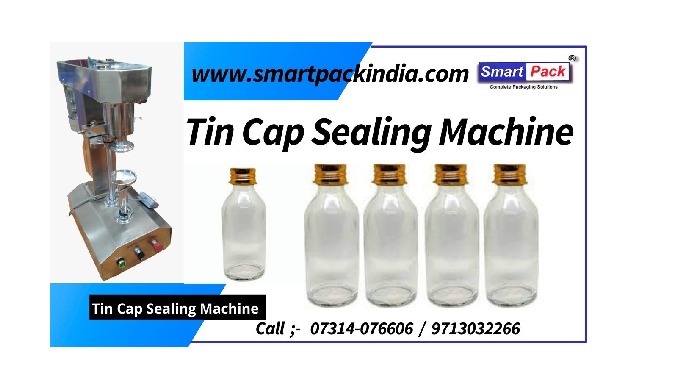 Tin Cap Sealing Machine Website:- www.smartpackindia.com Contact:- 0731-4076606 / 7089062266 Tin Cap...