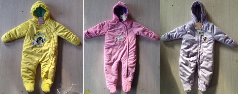 Pepi Bambini brand stocklot on sales, 29,568pcs Infant cute winter hoody romper TC3-359, 10colors, 0...